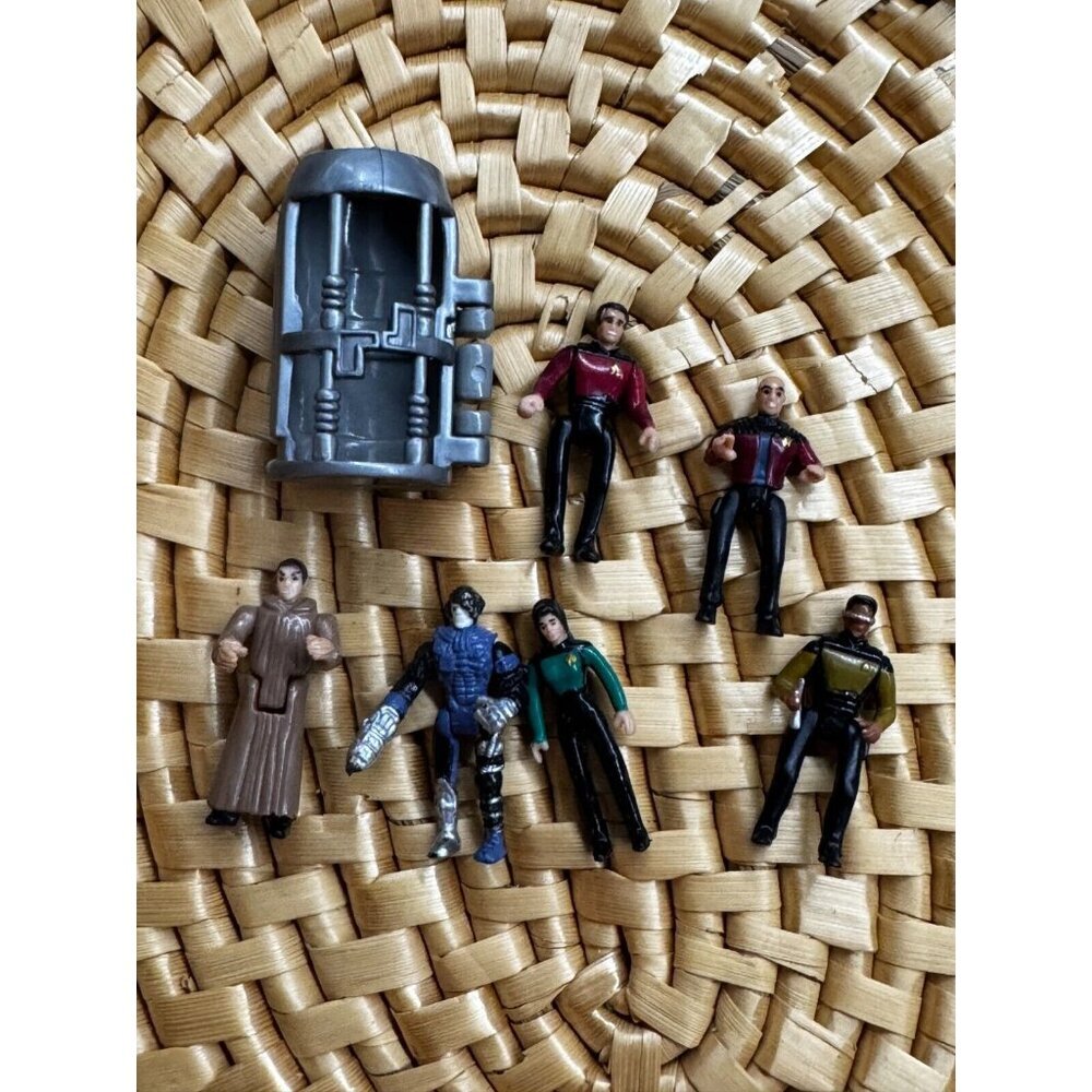 Star Trek Vintage MICRO Playmates Borg Alien Picard Jadzia Dax Geordi Jean-Luc Q